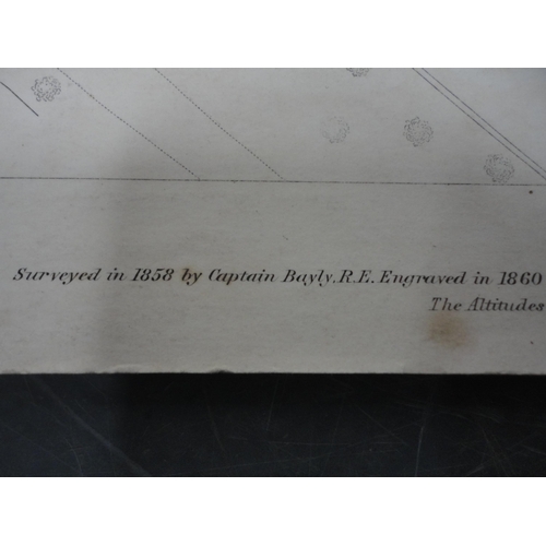 70 - Box containing Ordnance Survey maps of Scotland circa 1890, approximately 35 in total.