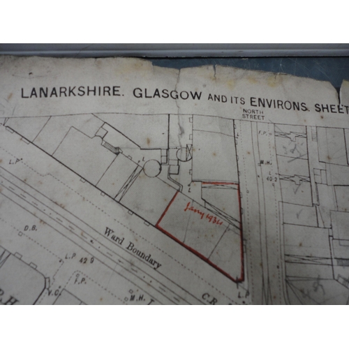 70 - Box containing Ordnance Survey maps of Scotland circa 1890, approximately 35 in total.