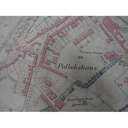 70 - Box containing Ordnance Survey maps of Scotland circa 1890, approximately 35 in total.