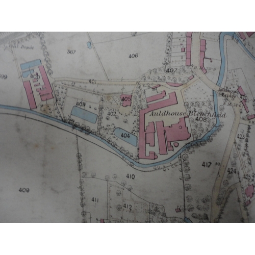 70 - Box containing Ordnance Survey maps of Scotland circa 1890, approximately 35 in total.