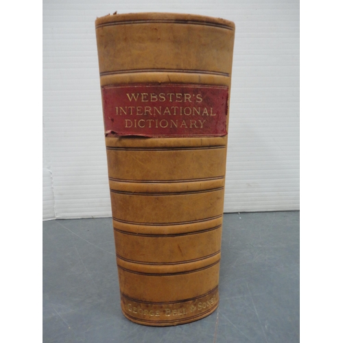 79 - Full calf edition of Websters International Dictionary, by George Bell and Sons, Dated 1907, with so... 