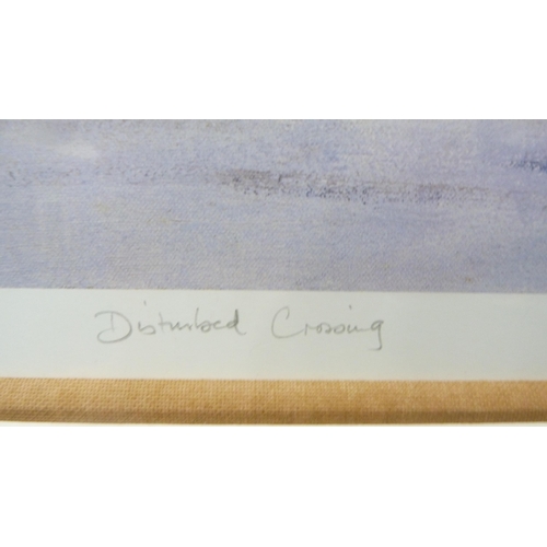 9 - David KellyDisturbed CrossingPencil signed limited edition print, no. 1/995.... 