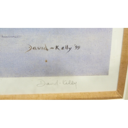 9 - David KellyDisturbed CrossingPencil signed limited edition print, no. 1/995.... 