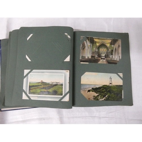 463 - Vintage postcard album mainly Scottish scenes