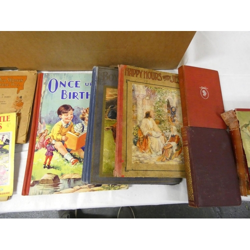 477 - Box of vintage books mainly children's.