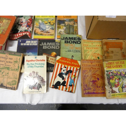 477 - Box of vintage books mainly children's.