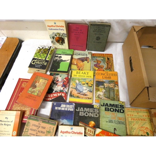 477 - Box of vintage books mainly children's.