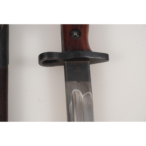 1692 - British 1907 pattern sword bayonet, the ricasso stamped 'Anderson' and '1907 11 17' for November 191... 