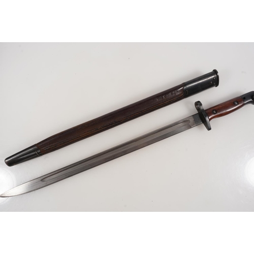 1692 - British 1907 pattern sword bayonet, the ricasso stamped 'Anderson' and '1907 11 17' for November 191... 