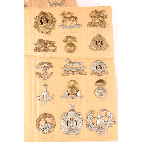 1630 - Large collection of cap badges and buttons to include Royal Scots Greys, Kings Own Hussars, 3rd Drag... 