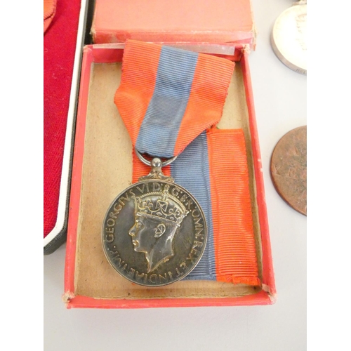 311 - Imperial Service Medal group to include a George VI boxed example awarded to Alfred John Yeates Airc... 