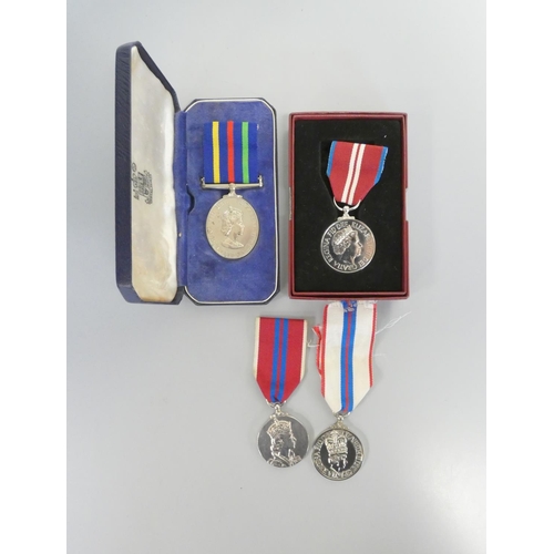 314 - Elizabeth II medal group to include a Civil Defence Long Service Medal (British Variant), 2012 ... 