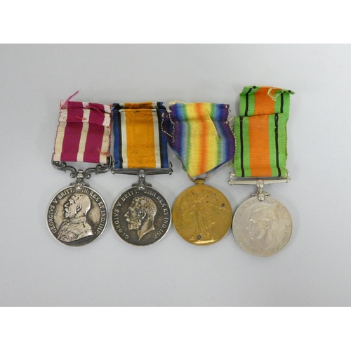 316 - British Army medal group comprising of a Meritorious Service Medal, G.V.R., 1st issue awarded to 396... 