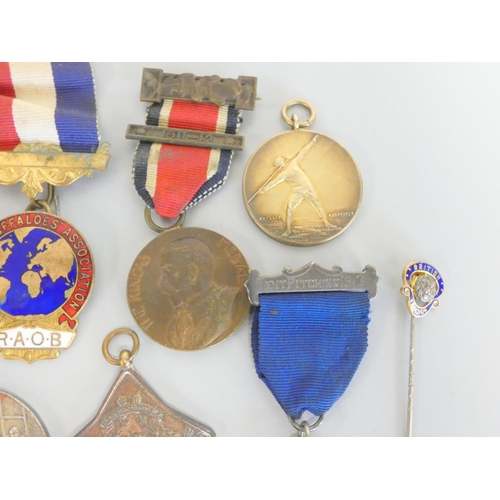 320 - Group of commemorative medals to include a 1910 Bimingham and District ''Tent Pitching'' Boy Scouts ... 