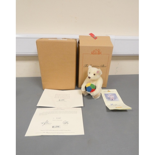 86 - Steiff. Teddy Bear With Ball Exhibition Bear, 2003, white tag 661273, produced exclusively for the U... 