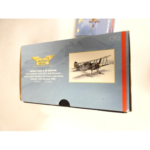 93 - Corgi Aviation Archive. Two limited edition 1:72 scale boxed aeroplane sets to include World War II ... 