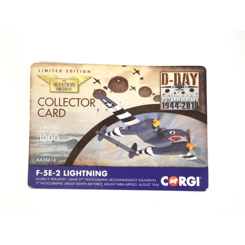 94 - Corgi Aviation Archive. Two limited edition 1:72 scale boxed aeroplane sets to include D-Day 75th An... 