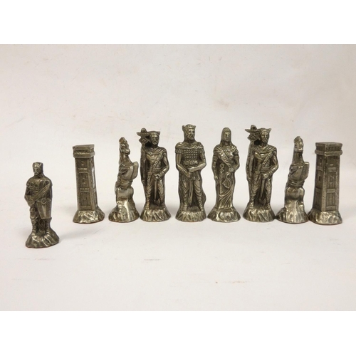 130 - Italfama finely cast Romans vs Barbarians chess set.