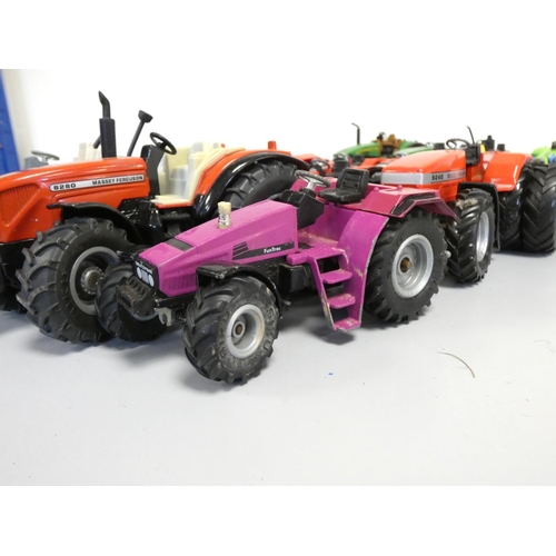 142 - Collection of sixteen die-cast model tractors comprising of ten examples by Siku Germany, to include... 