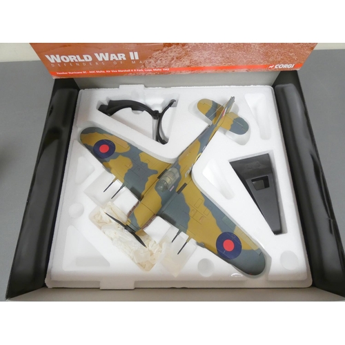 96 - Corgi Aviation Archive. Limited edition 1:32 scale Hawker Hurricane IIC AOC Malta 1942 diecast model... 