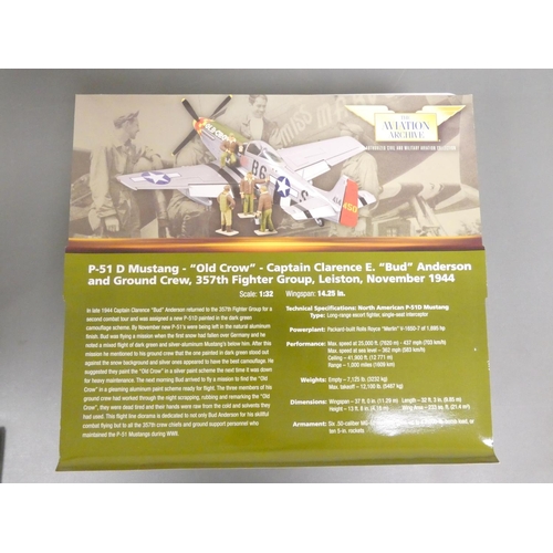 97 - Corgi Aviation Archive. Limited edition 1:32 scale Flight Line Collection P-51D Mustang ''Old Crow''... 