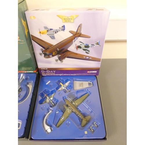 98 - Corgi Aviation Archive. Two limited edition 1:144 scale boxed aeroplane sets to include a US Modern ... 