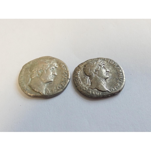 232 - Roman Imperial Coinage. Two silver Hadrian Denarii comprising of an example depicting Roma seated ho... 