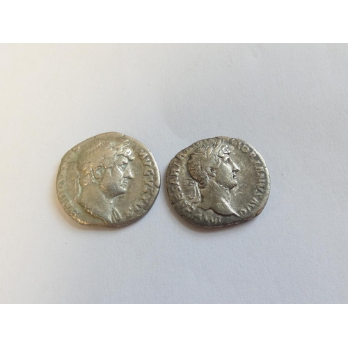 232 - Roman Imperial Coinage. Two silver Hadrian Denarii comprising of an example depicting Roma seated ho... 