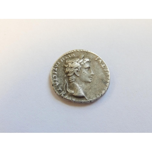 236 - Roman Imperial Coinage. Augustus AR Denarius Obv CAESAR AVGVSTVS DIVI F PATER PATRIAE around laureat... 