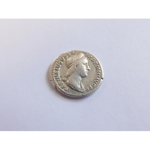 237 - Roman Imperial Coinage. Sabina AR Denarius Obv SABINA HADRIANA AVGVSTA HADRIANI AVG P P diademed and... 