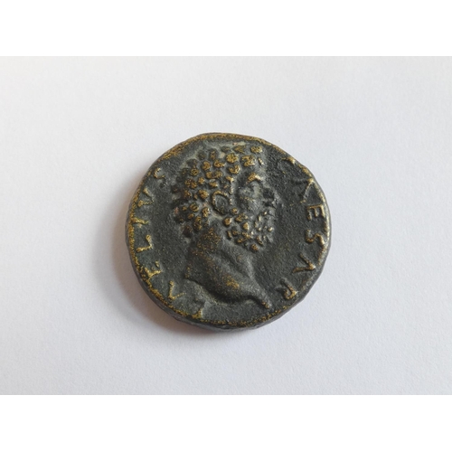 242 - Roman Imperial Coinage. Scarce Aelius Caesar (Hadrian, 117-138), Sestertius,Rome, AD 137, AE, OBV / ... 