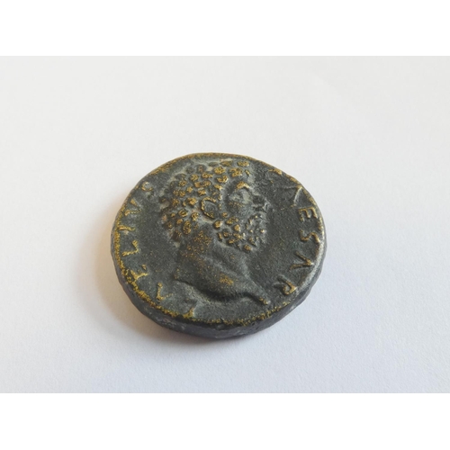 242 - Roman Imperial Coinage. Scarce Aelius Caesar (Hadrian, 117-138), Sestertius,Rome, AD 137, AE, OBV / ... 