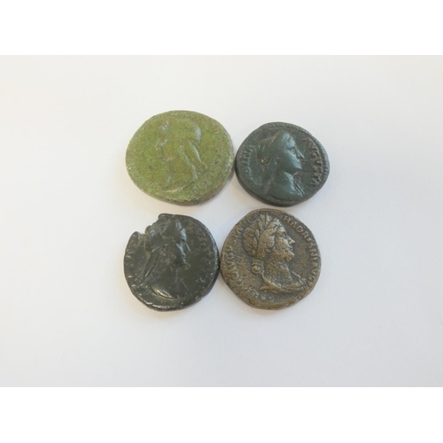 244 - Roman Imperial Coinage. Issues of Sabina (AD83-136) comprising of a Sestertius depicting Venus facin... 