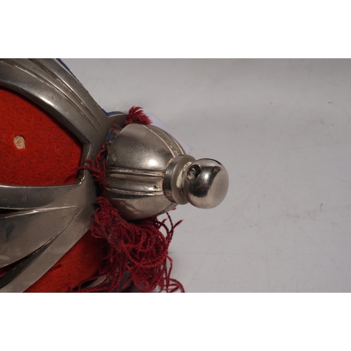 1679 - Early 20th century Scottish basket hilted dress broadsword, the etched fullered blade with King Geor... 