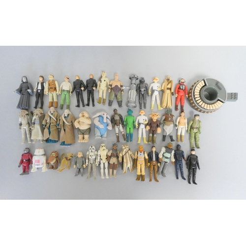 173 - Star Wars. Collection of original trilogy first release 4'' L.F.L figures to include Emperor Palpati... 