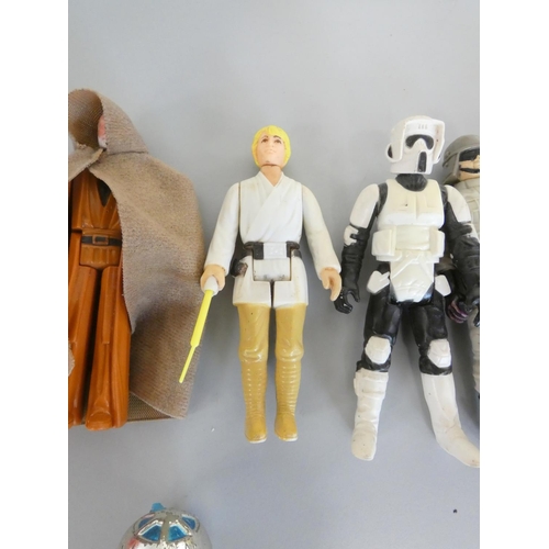 174 - Star Wars. Collection of original trilogy first release 4'' L.F.L figures to include Luke Skywalker ... 