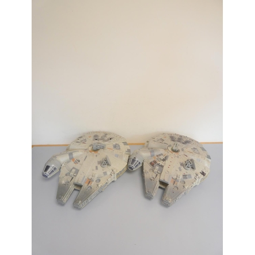 179 - Star Wars. Two 1995 Millenium Falcon models by Tonka (2)