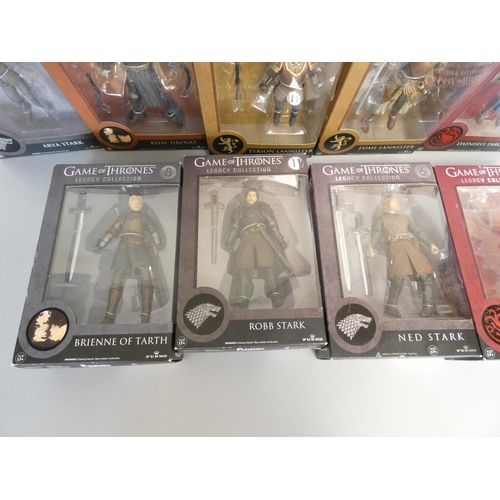 184 - Game of Thrones Legacy Collection. Group of boxed figures by Funko to include Ned Stark #6, Khal Dro... 