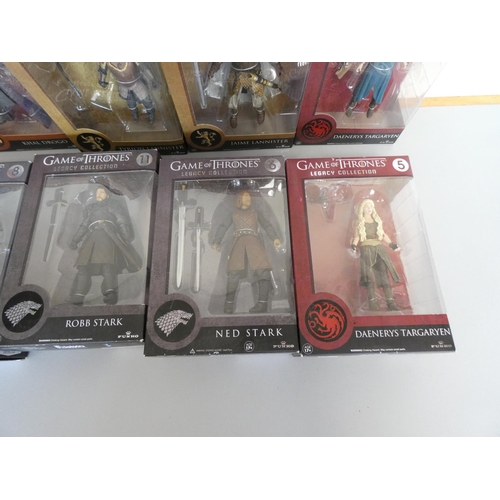 184 - Game of Thrones Legacy Collection. Group of boxed figures by Funko to include Ned Stark #6, Khal Dro... 