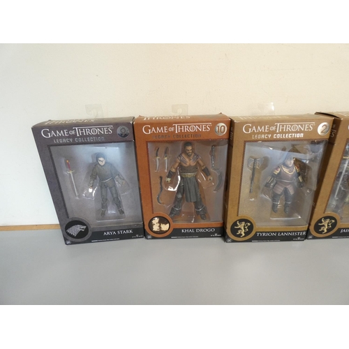 184 - Game of Thrones Legacy Collection. Group of boxed figures by Funko to include Ned Stark #6, Khal Dro... 