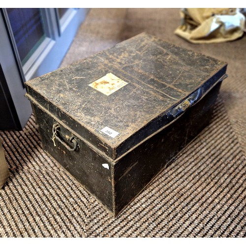 352 - Large vintage metal storage box