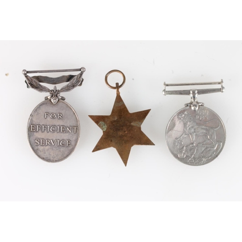 1436 - Medals of 3190077 Private J H B Telford of the Kings Own Scottish Borderers comprising George VI eff... 