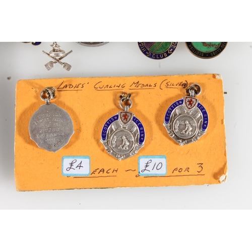 1642 - Sports medals to include a white metal Saxe Coburg Place Lawn Tennis Club 1890, three silver and ena... 