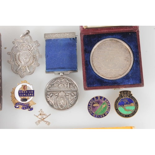 1642 - Sports medals to include a white metal Saxe Coburg Place Lawn Tennis Club 1890, three silver and ena... 