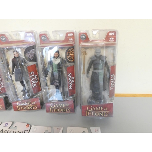 188 - Game of Thrones and Assassins Creed boxed figurines by McFarlane Toys to include Daenerys Targaryen,... 