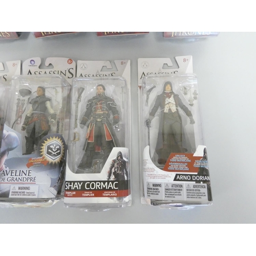 188 - Game of Thrones and Assassins Creed boxed figurines by McFarlane Toys to include Daenerys Targaryen,... 