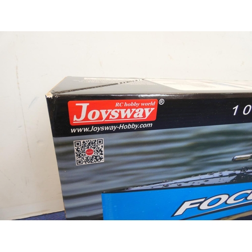 198 - Joysway Focus III 1m 2.4Ghz RTR Racing Yacht. Boxed with instructions.