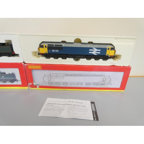 212 - Hornby Railways. Two 00 Gauge models to include a Class 56 Co-Co diesel electric locomotive in ... 