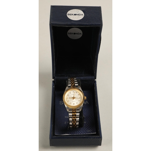 68 - Sekonda ladies wristwatch with bejewelled face