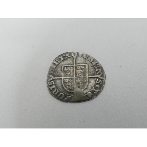 249 - England. Queen Mary I (1553-1554) hammered silver Groat S.2492. Obverse: crowned bust facing left wi... 